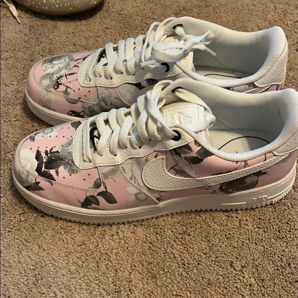 air force 1 floral rose